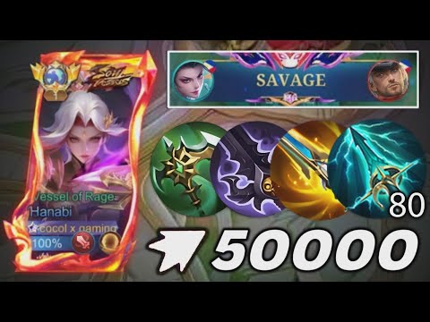TOP GLOBAL HANABI BEST BURST DAMAGE HACK BUILD 1 HIT 2026!!💀 (op build) - Mobile Legends