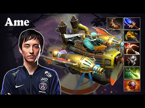 Ame - Gyrocopter Safelane | Dota 2 7.29d Gameplay