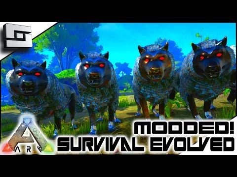 BIONIC WOLF PACK BATTLE! MODDED ARK - Annunaki Genesis/Shigo Islands E14