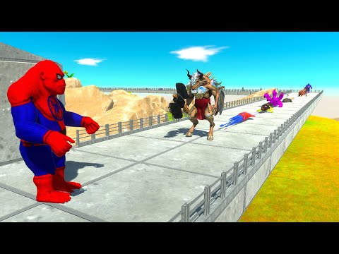 SPIDER MAN GORO DEATH RUN - Animal Revolt Battle Simulator ARBS