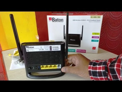Unboxing iball ADSL2 Plus & 3G Wifi Router 300Mbps/ IB-WRA300N3GT