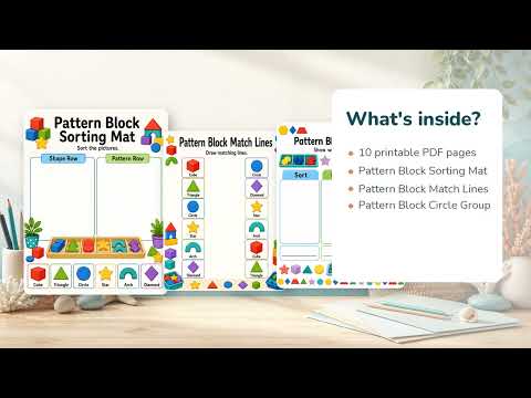Make Back To School Easier With Pattern Block Printables