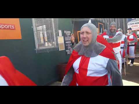 Stockton fans  @ brighouse town in northern premier league division 1 east