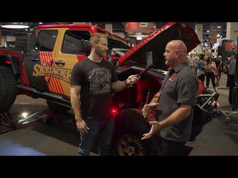Skyjacker 4.5 inch long travel kit for the Jeep JT Gladiator at SEMA 2019