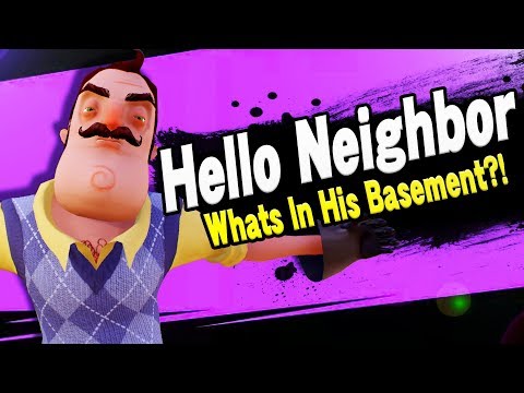 HELLO NEIGHBOR JOINS! | Super Smash Brothers Ultimate Video