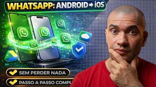 Como TRANSFERIR CONVERSAS WhatsApp Android para iPhone