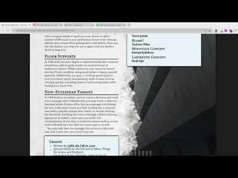 Otherworldly Patron: The Labyrinth is just AWESOME!