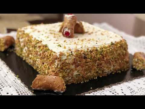 TIRAMISÙ AL CANNOLO SICILIANO SENZA COTTURA    SICILIAN CAKE NO OVEN