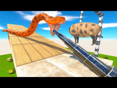 EVERY UNIT GETTING PIERCED BY OVERPOWERED PIG TRAP | Animal Revolt Battle Simulator