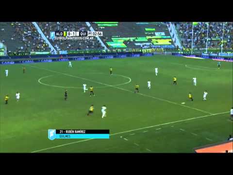 Gol de Ramírez. Aldosivi 0 - Quilmes 1. Fecha 4. Primera División 2015. FPT.