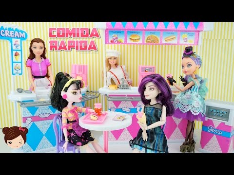 Restaurante Para Muñecas  - Barbie Descendientes Monster High EAH MLP Video