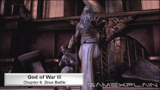 God of War III Video Walkthrough: Zeus Battle (Chapter 6 Part 2)