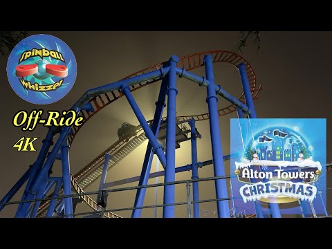 Spinball Whizzer - Alton Towers Christmas -  2021 - 4K