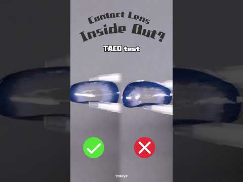 #howto tell if your contact lenses are inside out? Here is the tutorial🥰