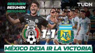 Resumen y goles | México 1 - 1 Argentina | Amistosos - Internacional - Sub 22 | TUDN Resumen y goles | México 1 - 1 Argentina | Amistosos - Internacional - Sub 22 | TUDN