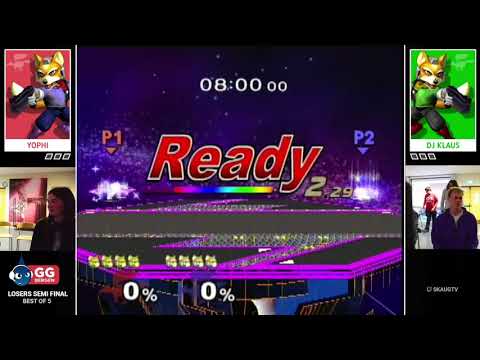 Melee @ GGB #19 - Losers Quarters - Yophi vs DJ Klaus