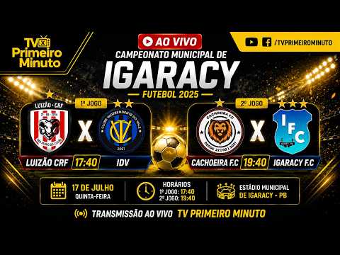 🔥 AO VIVO | Campeonato Municipal de Igaracy 2026 ⚽ | Emoção do Futebol Amador em Tempo Real