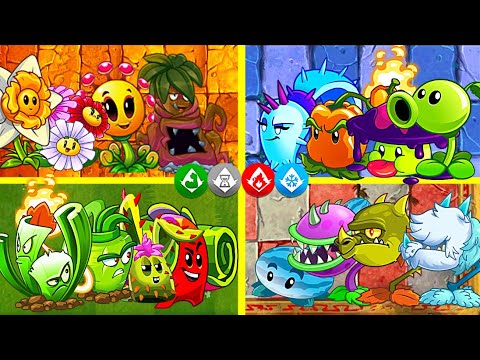 Random 22 Best Plants Fire_Ice_Enforce_Contain - Who Will Win? - PvZ2 Plants vs Plants Discovery