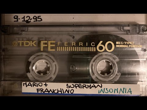 INSOMNIA   9 / 12 / 1995   MARIO PIU'  &  SUPERMAN Dj   vox  FRANCHINO  Introvabile  By  TECHNO D