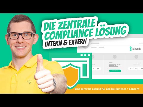 Compliance aus einer Hand 🛡 Externen & internen Datenschutz, Cookie-Banner, AGB mit iubenda ✅