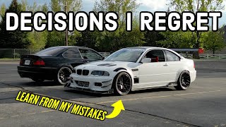 5 E46 Modifications that I regret doing - What to look out for when building a BMW 330ci racecar