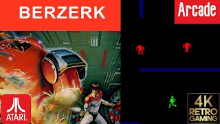 Berzerk Arcade ( Atari 1980 ) 4k Gameplay