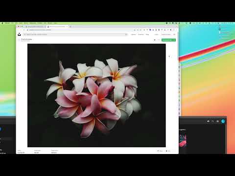 Screen recording of designer following poster tutorial in photoshop