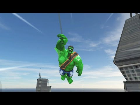 Monster & Spider Rope Hero City Battle - Green Monster Rope Hero City Rescue | Android GamePlay