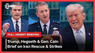FULL BRIEFING: Trump, Hegseth & Gen. Cain on Iran Rescue Mission, Hormuz Threat & New Strikes | AC1E