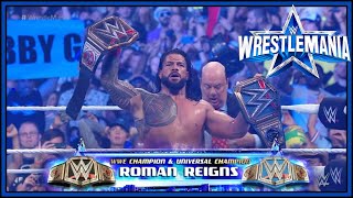 Roman Reigns Wins The Unified WWE Title At The Biggest WrestleMania Match Of All Time