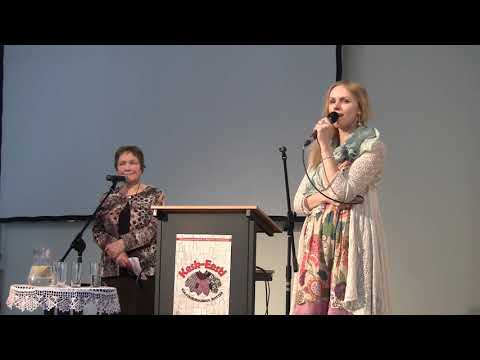 Pärimuskonverents "Kesk-Eesti – kultuuriruumide risttee“. Kristiina Ehin ja Ly Seppel-Ehin