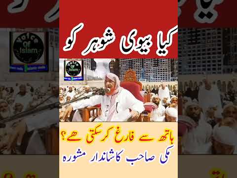 Kia Wife Husband Ko Hath Se Farigh Karsakti Hai ? Shaikh Makki Sb