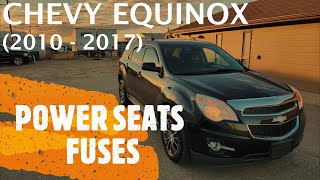 Chevrolet Equinox - POWER SEATS FUSE LOCATION (2010 - 2017)