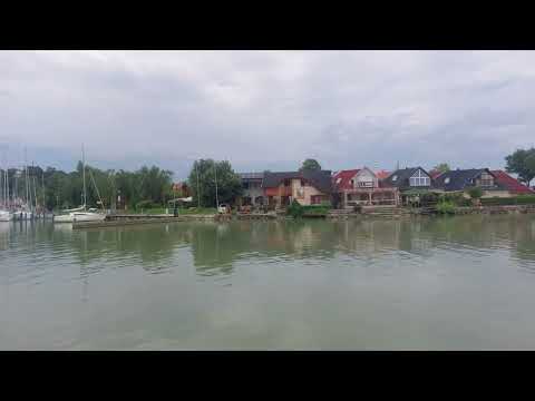Harbour and pier view, Fonyód, Hungary
