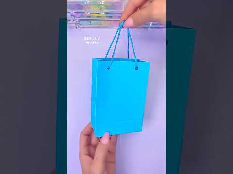 How to make paper gift bag 🛍️ #shorts #diy #craft #handmade #art #papercraft #love #gift #giftideas