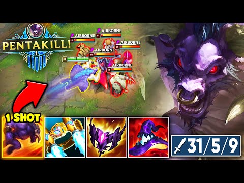 WHEN FULL AP ALISTAR DROPS 31 KILLS AND A PENTAKILL! (NUCLEAR HEADBUTTS)
