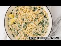 Spinach Ricotta  Pasta