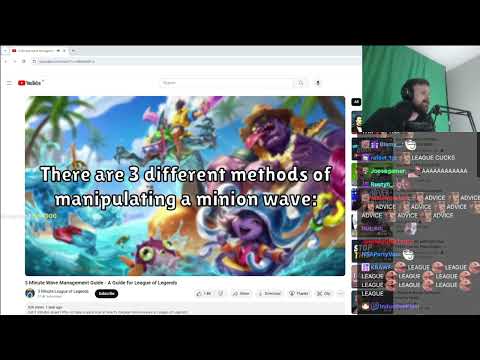 Forsen Reacts to 3 Minute Wave Management Guide - A Guide for League of Legends