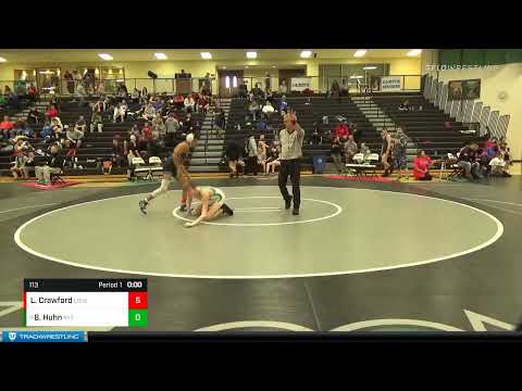 113 Lbs Round 3 - Bradyn Huhn, Missouri Vs Logan Crawford, Lawton Ike Eagle Wrestling Club 7397