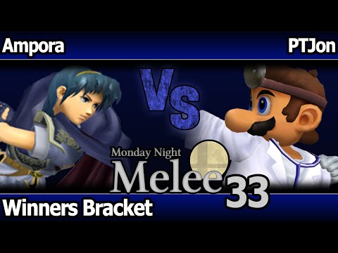 MNM 33 Melee - Ampora (Marth) vs PTJon (Dr Mario) - Winners Bracket