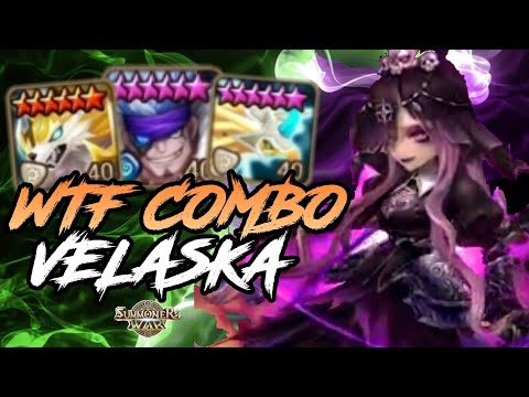 INSANE CLEAVE COMBO WITH ELUDIA & VELASKA [Summoners War : Sky Arena]