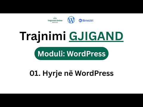 01. Hyrje në WordPress | Moduli WordPress - Ilir Neziri