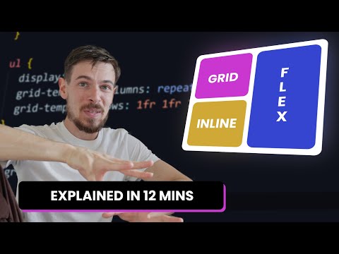 Learn CSS Displays in 12 Minutes | Grid, Flexbox, Inline Block, Block