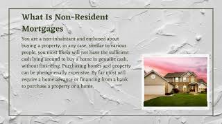 A Non-Resident Mortgage In Toronto