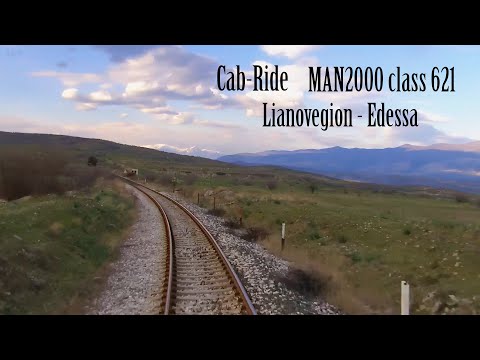 Cab-Ride on MAN 2000 class 621 from Lianovergion to Edessa (Greece, April 2019).
