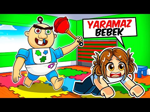 YARAMAZ BEBEK ECE"NİN ELİNDEN KAÇAMAZ👶 ROBLOX BABY BOBBY'S DAYCARE