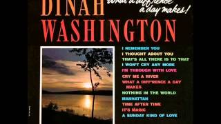 Dinah Washington with Belford Hendricks Orchestra - What a Diff'rence a Day Makes