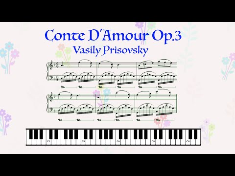 Conte d’Amour - Vasily Prisovsky Piano with Sheet Music