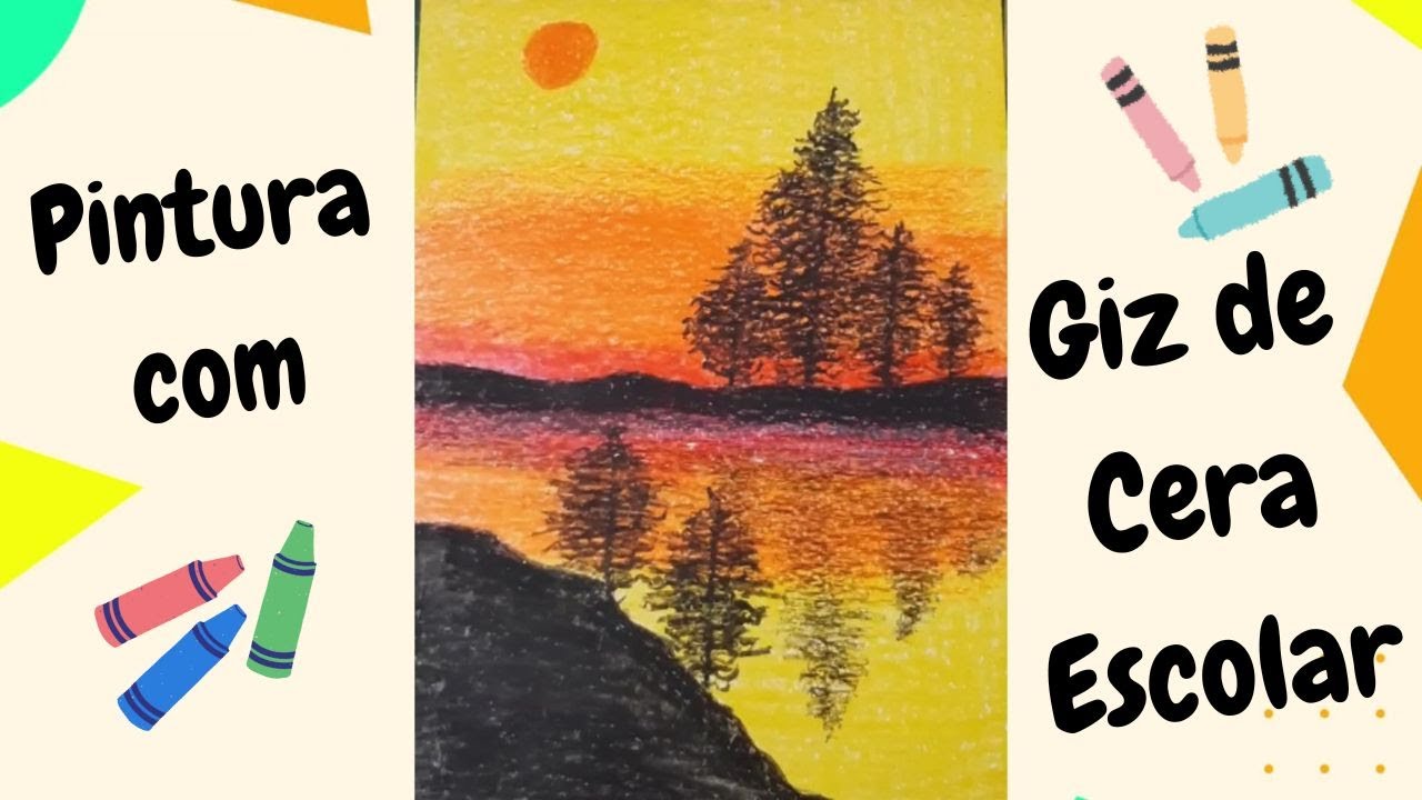 Desenhando uma paisagem em 3 minutos!" #artschool  #artenaescola