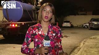 Desmantelan punto ilegal de distribución de combustible en patio de vivienda en SDE